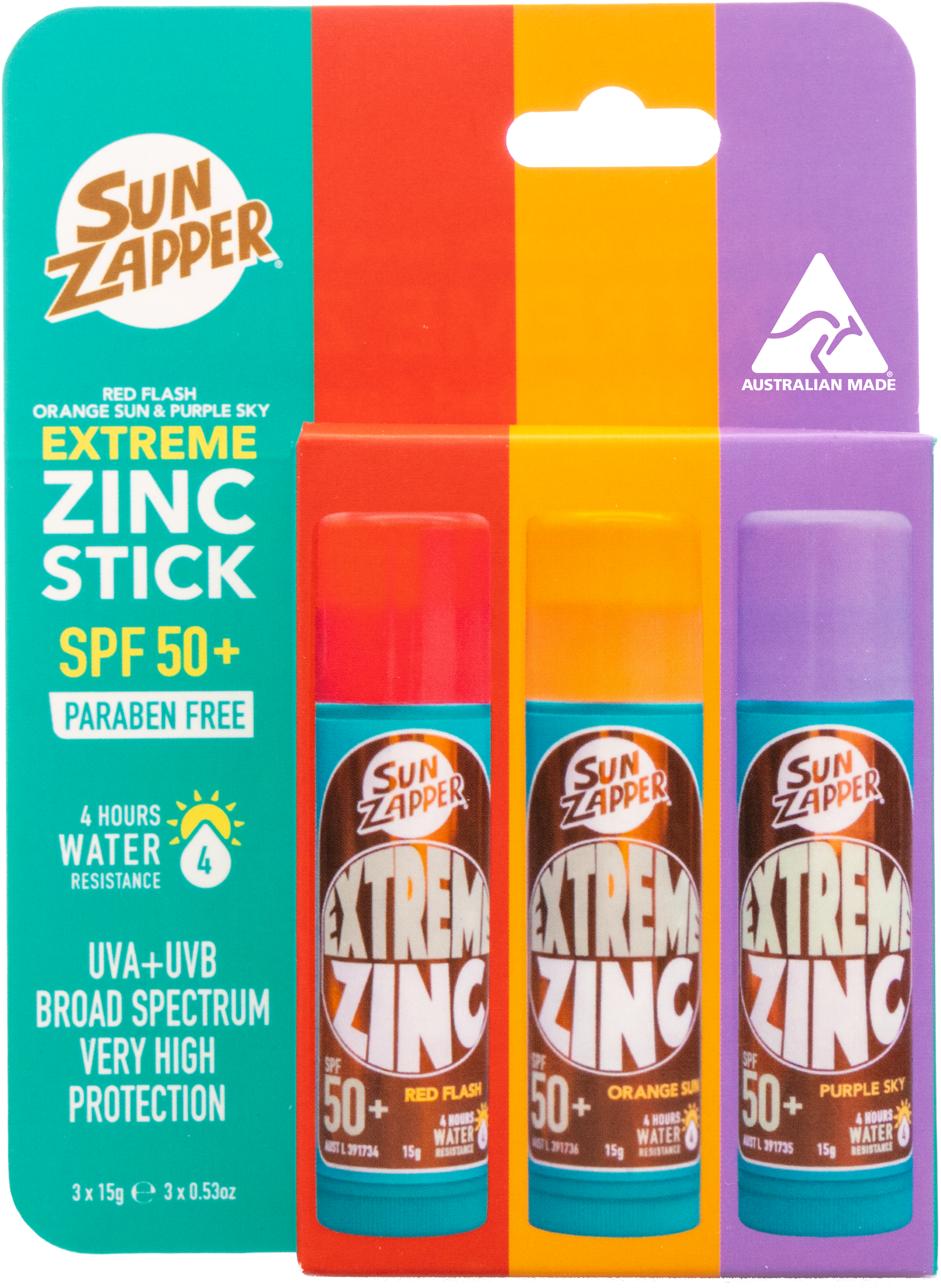 Extreme Zinc Stick 3-Pack