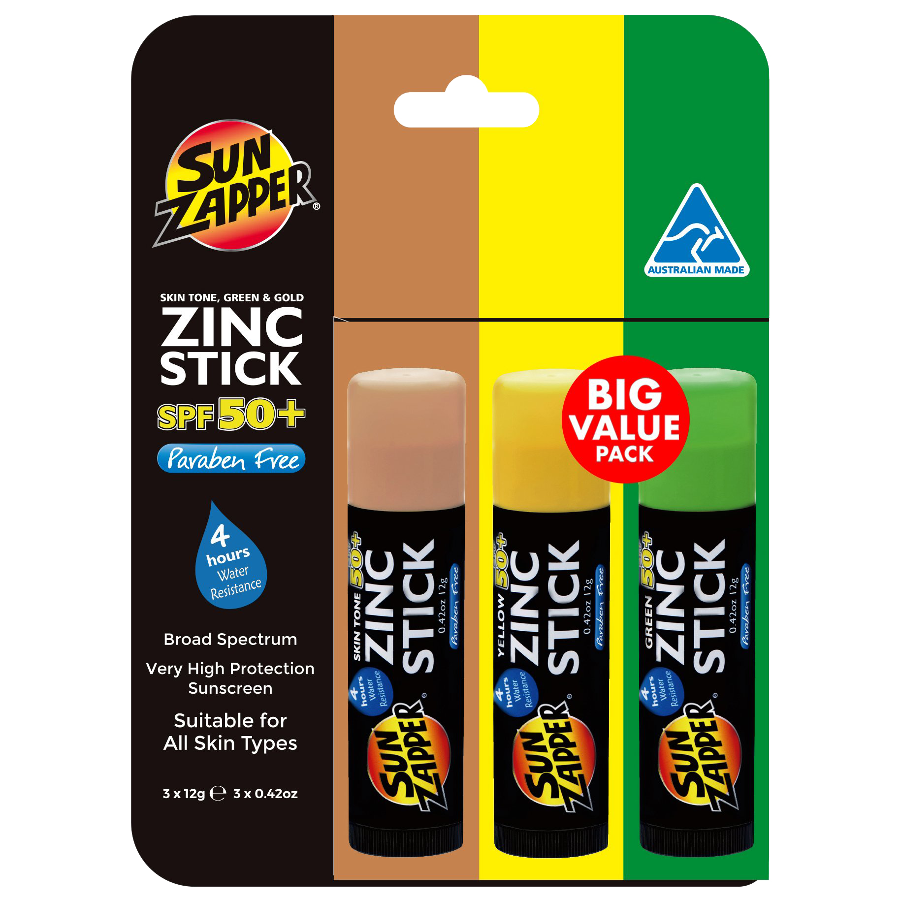 Zinc Stick 3-Pack